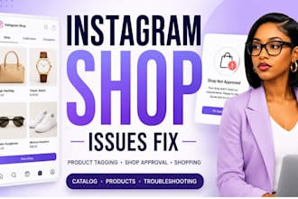 fix instagram shop issuses, product tagging, shop approval problem