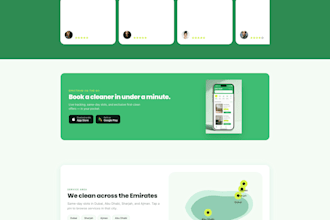 build cleaning service booking website and app