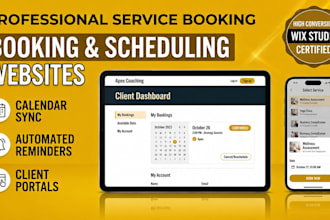 design wix service booking website appointment and scheduling site