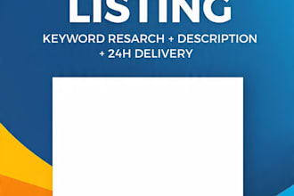 write SEO amazon product listing and description