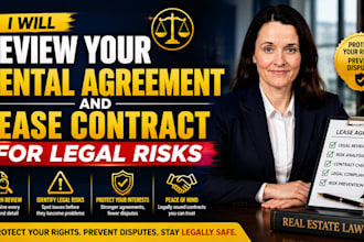 review your rental agreement and lease contract for legal risks