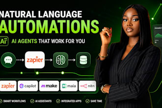 natural language automations with zapier capilot make maia n8n ai assistant