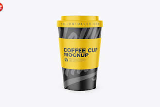 design coffee, ice cream, paper cup and packaging