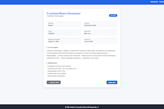 build a full stack web application with django and react