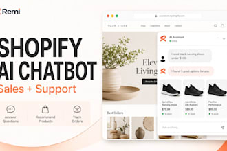 build a shopify ai chatbot for customer support and sales