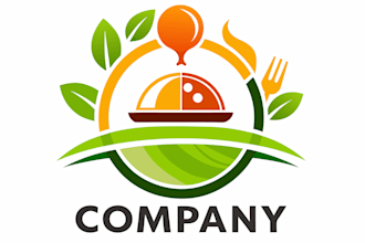 create a modern food business logo design