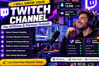 promote your twitch channel for twitch affiliate and partner growth