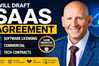 draft saas agreement, software licensing and commercial tech contracts
