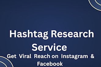 do  viral hashtag  research  for  instagram and facebook posts