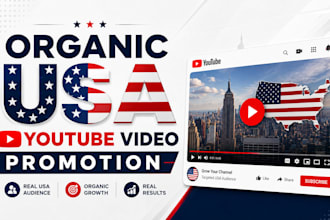 do organic USA youtube video promotion for channel growth