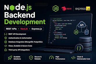 develop nodejs, expressjs and nestjs rest apis