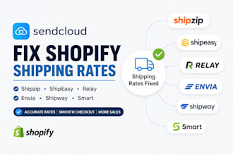 fix shopify sendcloud shipping rates shipzip shipeasy relay envia shipway smart