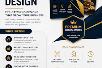 make your business advertising ads flyer nd posters