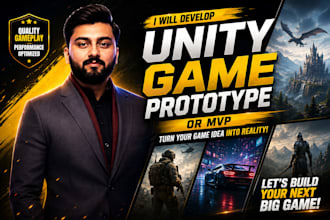 create a professional unity game prototype and mvp for your game