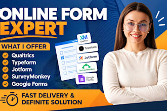 create and design survey questionnaire in survey monkey, jotform, typeform