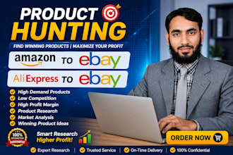 do ebay product hunting and winning product research