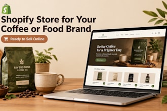 a shopify store for your coffee, tea, or food brand
