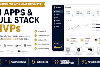 build your ai saas mvp, ai tool or custom ai web app