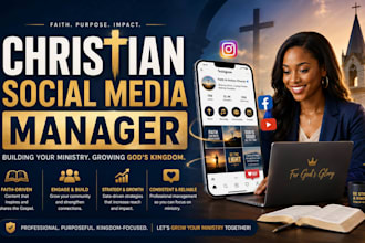 grow your church or faith based brand as a christian social media manager