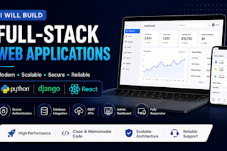 be your personal react and python web developer