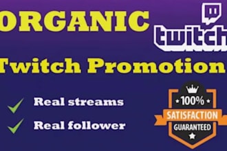 organically boost your twitch channel and increase your live viewers, chatters
