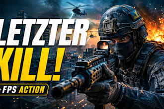 design cinematic gaming thumbnails for youtube