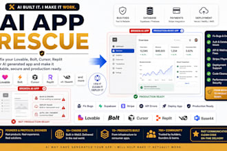 fix your lovable, bolt, cursor, replit or ai generated app