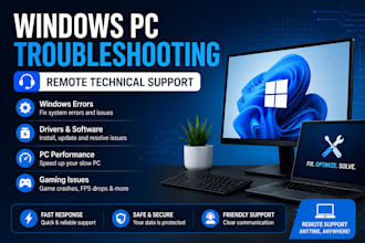 troubleshoot and fix your windows PC remotely