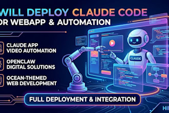 deploy claude code for webapp claude app video automation openclaw ocean digital