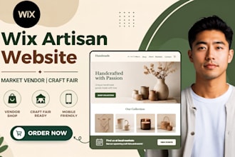 design wix artisan website wix market vendor website wix craft fair website