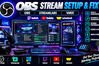 setup, fix and optimize obs studio for live streaming