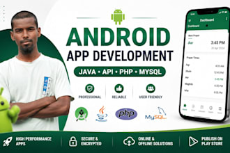 develop  android app using java and android studio