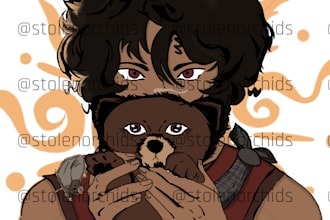 draw digital art commissions in my artstyle
