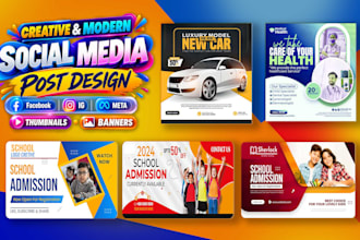 do editable social media post for fb ig and meta ads design with source files