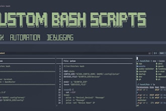 write custom bash scripts for linux automation