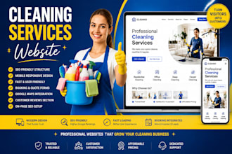 build an SEO friendly cleaning service website that generates leads