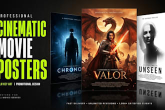 do a unique or creative movie poster design for your fiim