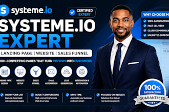 setup systeme io landing page systeme io website expert systeme io sales funnel