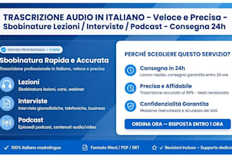 ro trascrizione veloce e precisa audio in italiano sbobinature lezioni