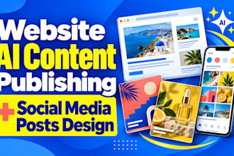 do website ai content publishing, ai social media content designer