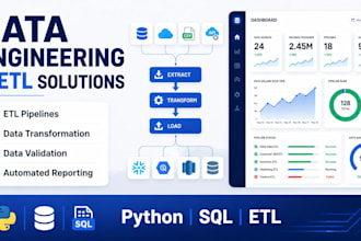 build etl pipelines and data engineering solutions
