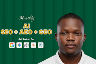 do complete monthly website on page aeo, GEO, local and ai SEO optimization