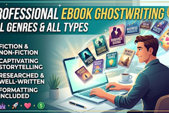 be your professional ebook writer and book ghostwriter