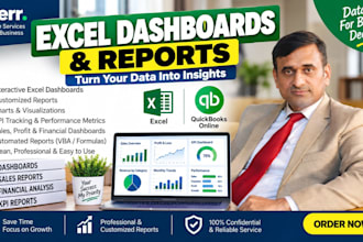 create professional excel dashboards and financial reports