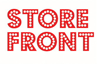 design creative shopfront or storefront or signboard