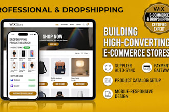 design wix ecommerce store wix online store dropshipping website