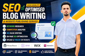 provide SEO blog writing and website publishing