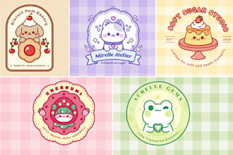 design a cute and simple kawaii logo for your brand