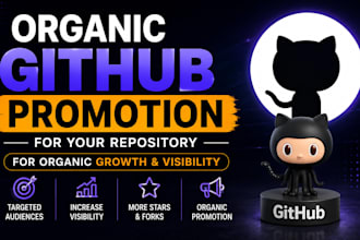 do organic github promotion for your repository and organic growth and visibilty