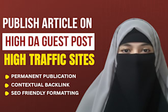 write and publish high da guest posts with dofollow SEO backlinks